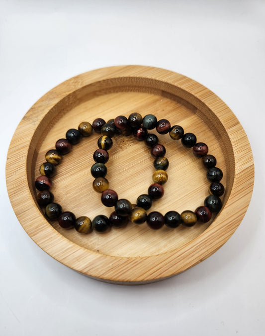 Mixed Tiger Eye Bracelet - 8mm