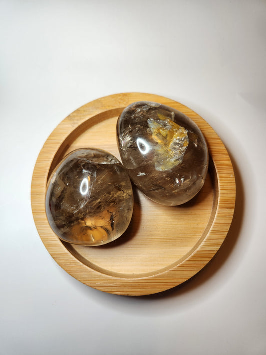Smoky Quartz Palm Stone