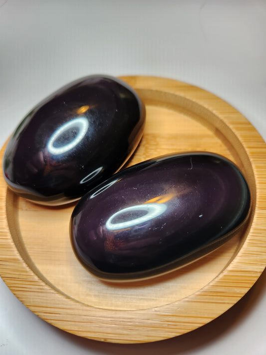 Rainbow Obsidian Palm Stone