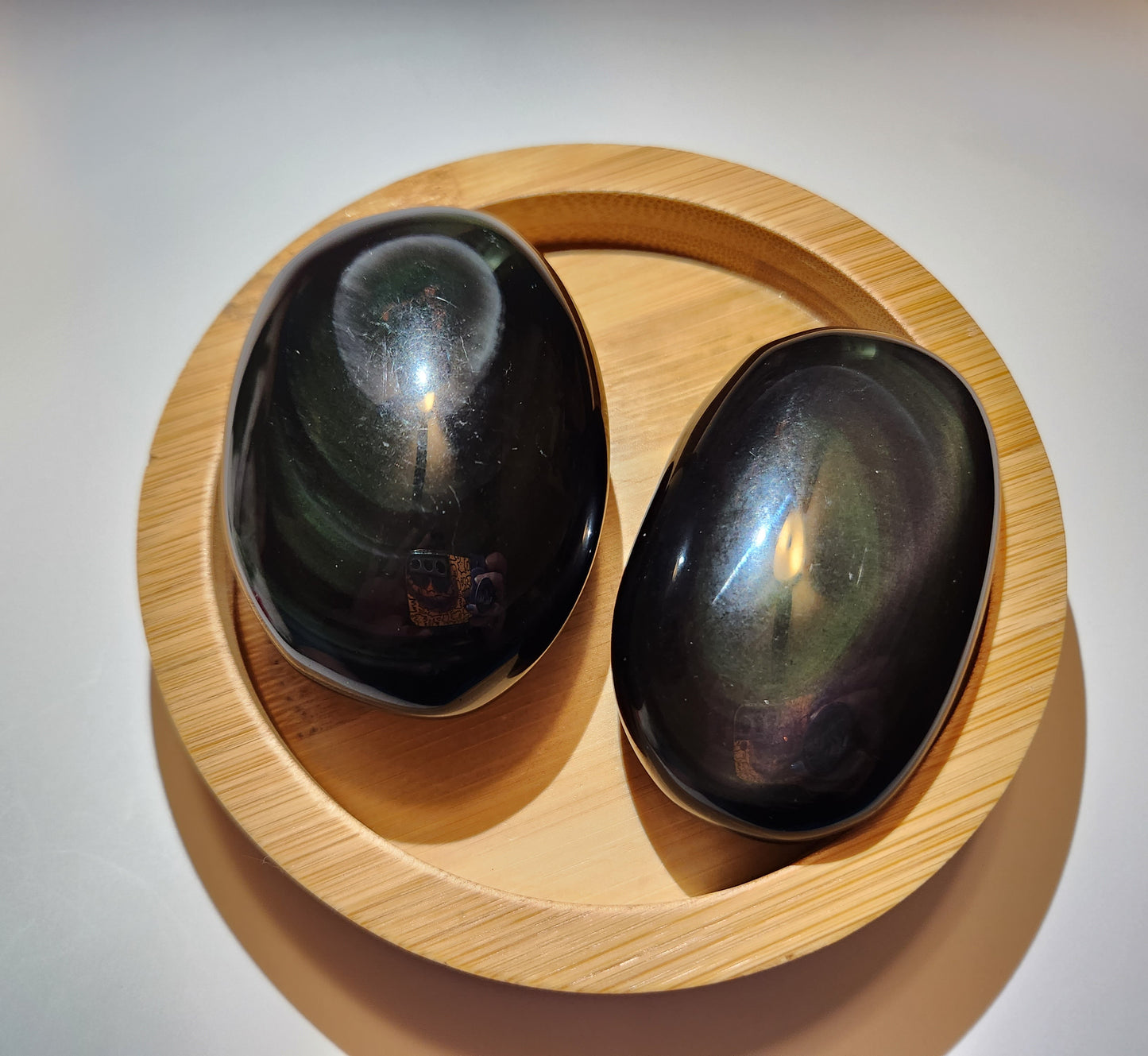 Rainbow Obsidian Palm Stone