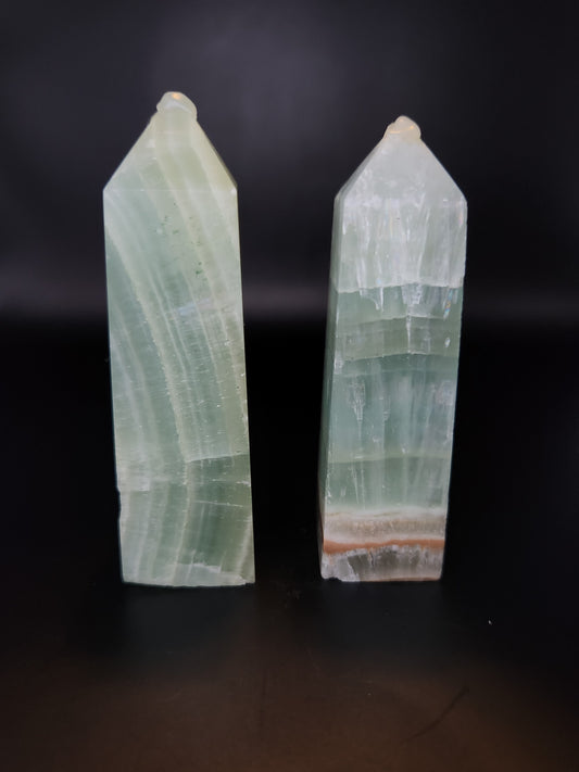 Pistachio Calcite Tower