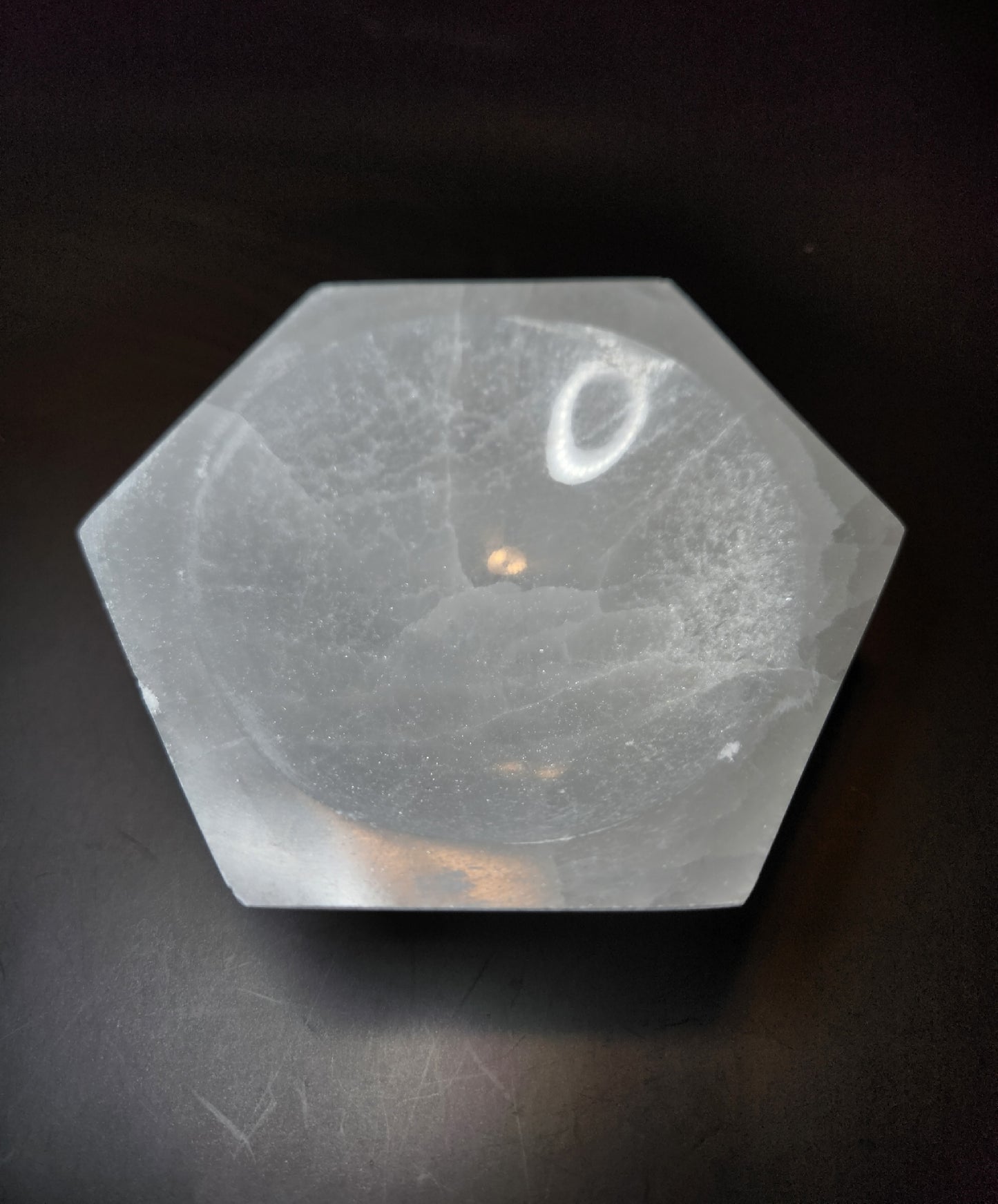 Satin Spar Hexagon Bowl