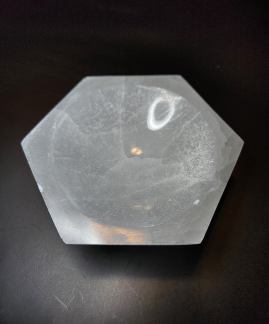 Satin Spar Hexagon Bowl