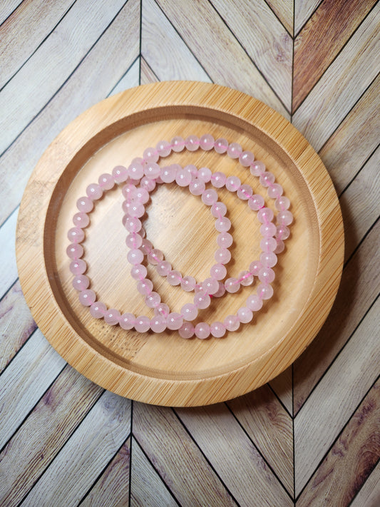 Rose Quartz Bracelet - 6mm