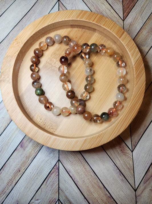 Rutile X Garden Quartz Bracelet - 8mm