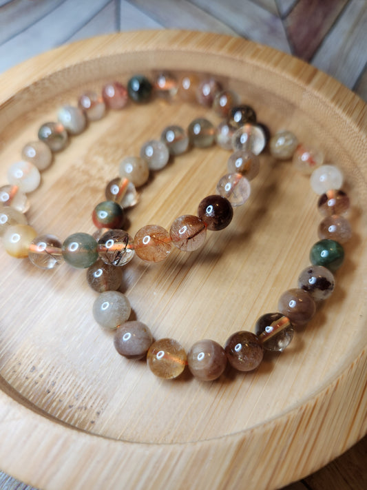 Rutile X Garden Quartz Bracelet - 8mm