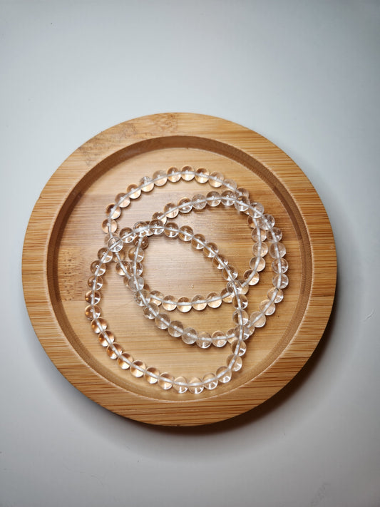 Clear Quartz Bracelet - 6mm