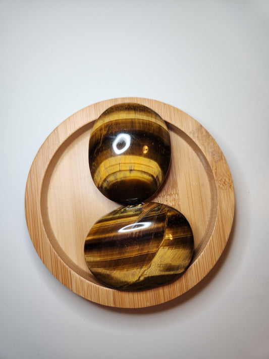 Tiger Eye Palm Stone