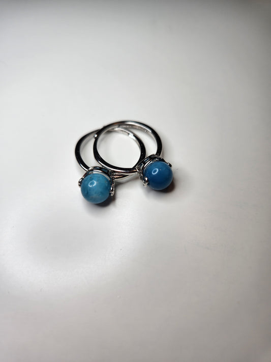 Blue Apatite Ring