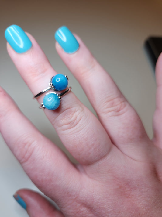 Blue Apatite Ring