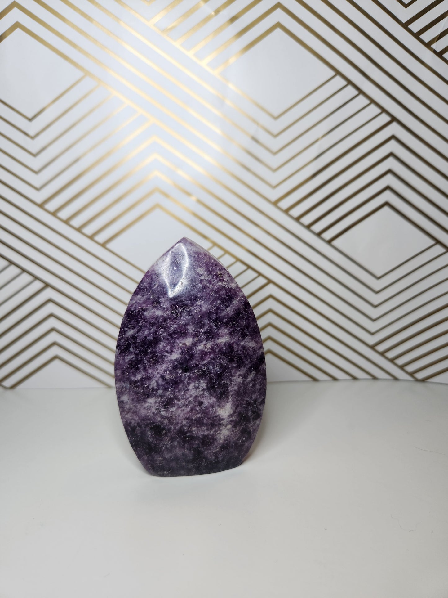 Lepidolite Tear Drop Flame