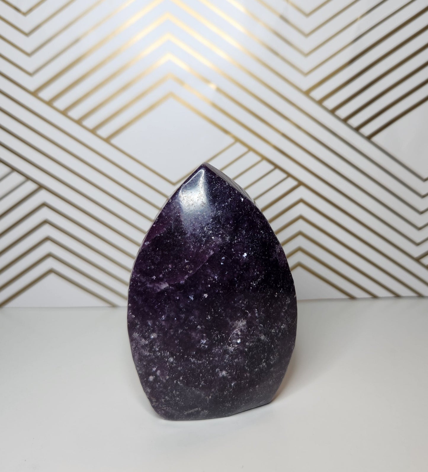 Lepidolite Tear Drop Flame