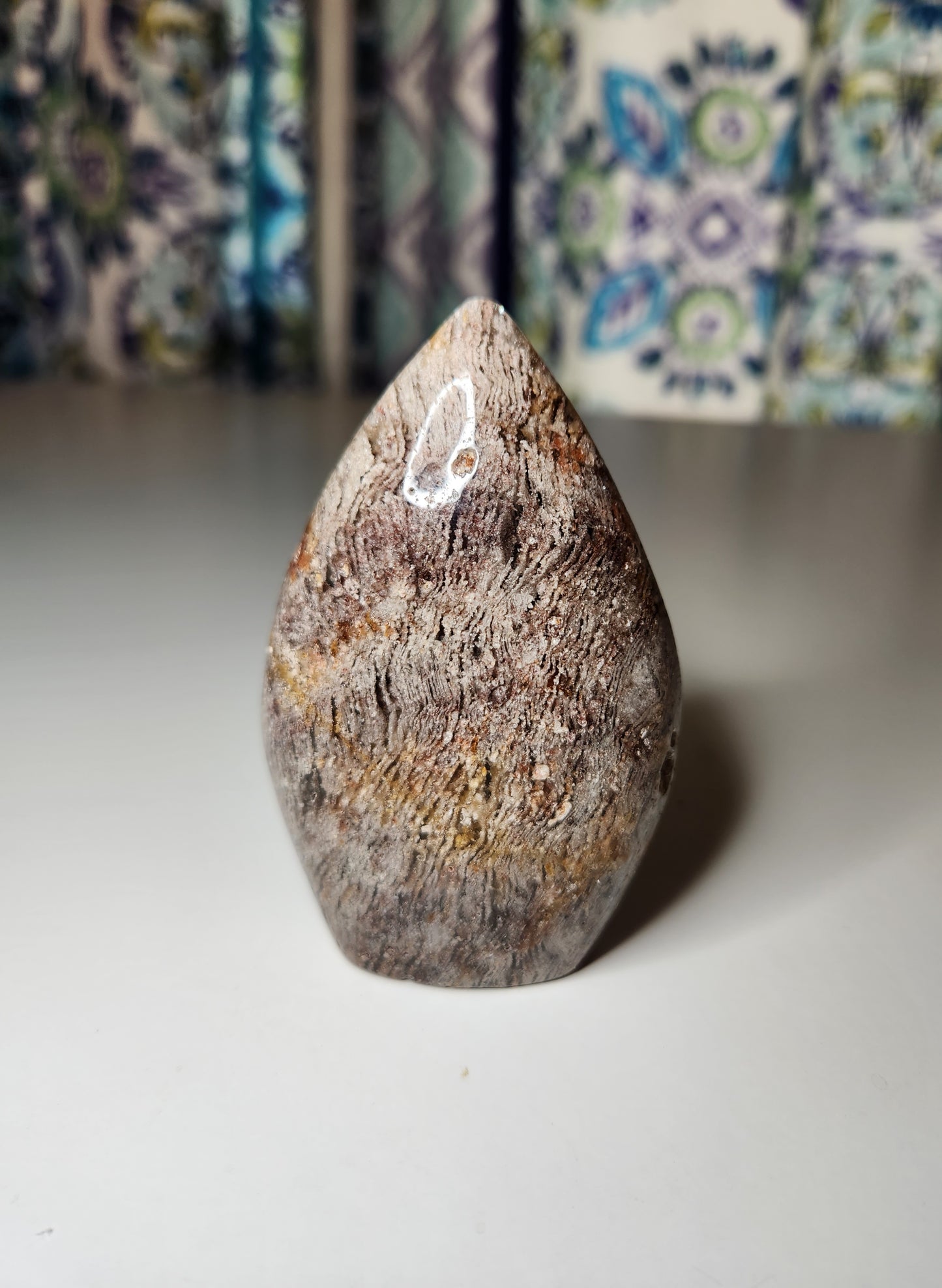 Thousand Layer Quartz Tear Drop Flame