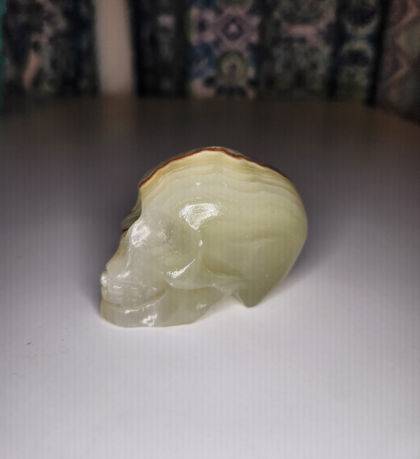 Green Onyx Skull