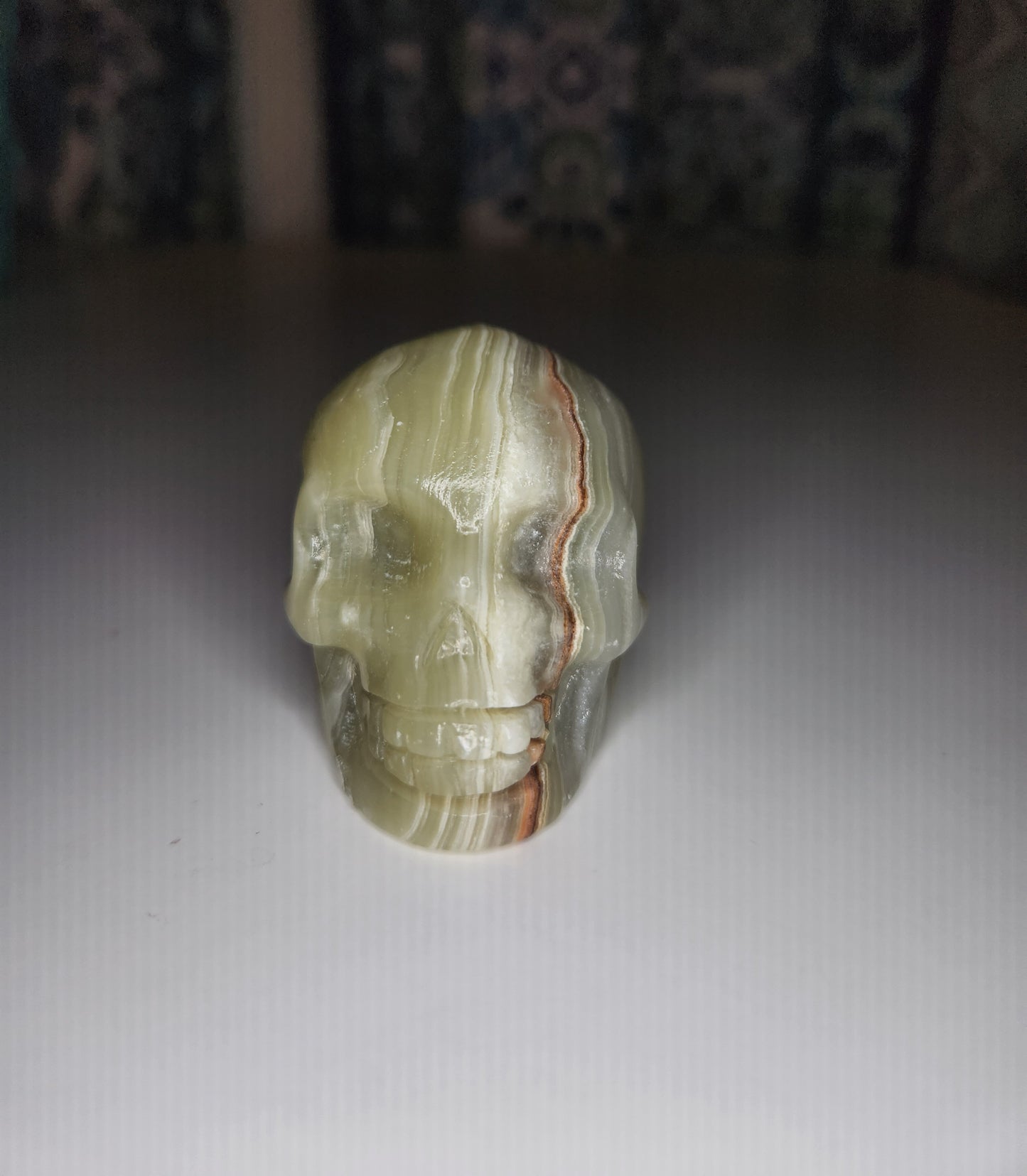 Green Onyx Skull