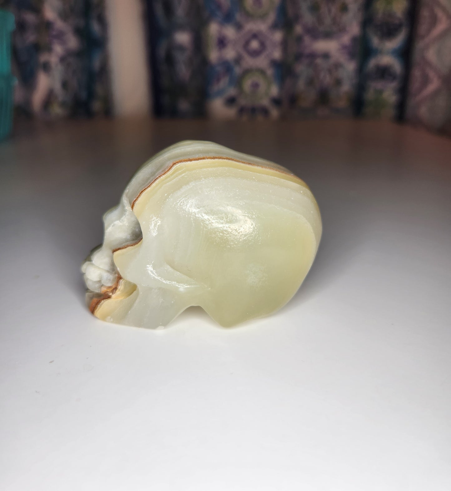 Green Onyx Skull