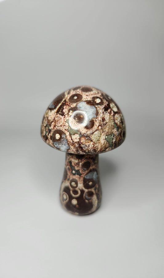 Leopard Skin Jasper Mushroom