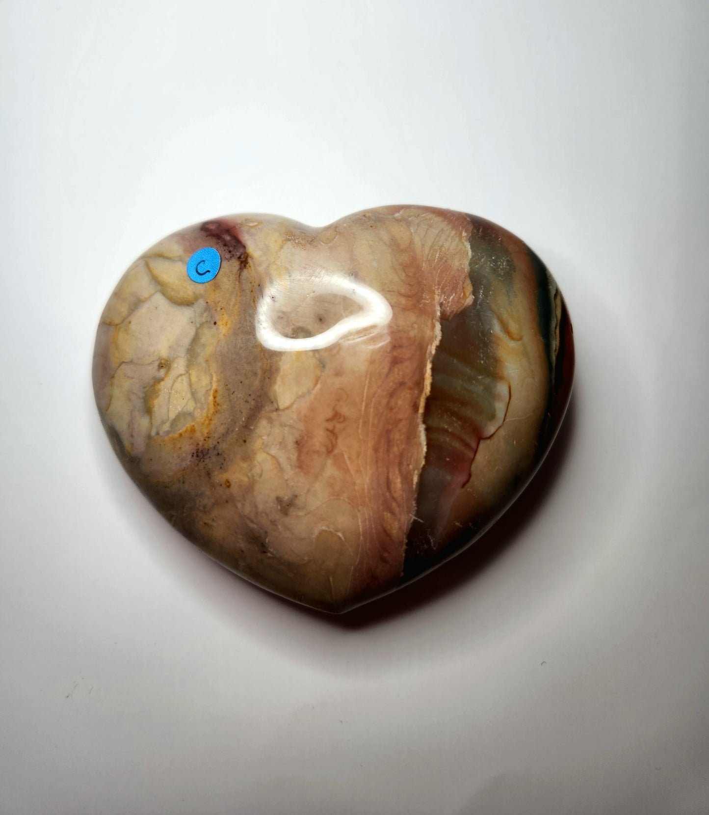 Polychrome Jasper Heart (YOU PICK)