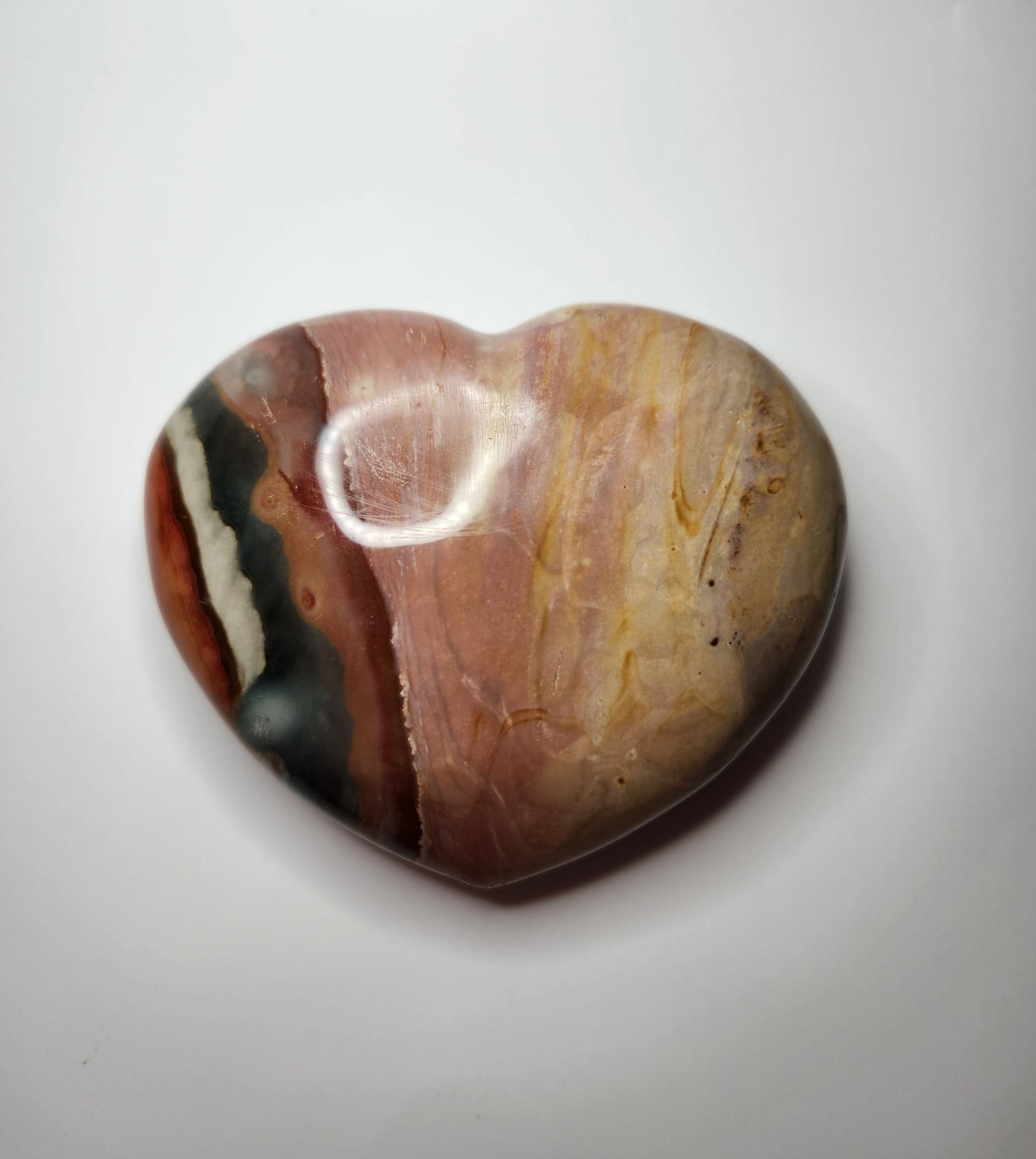 Polychrome Jasper Heart (YOU PICK)