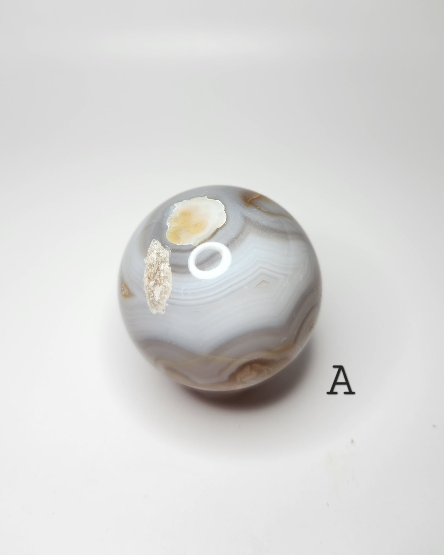 Flower Agate Small Sphere