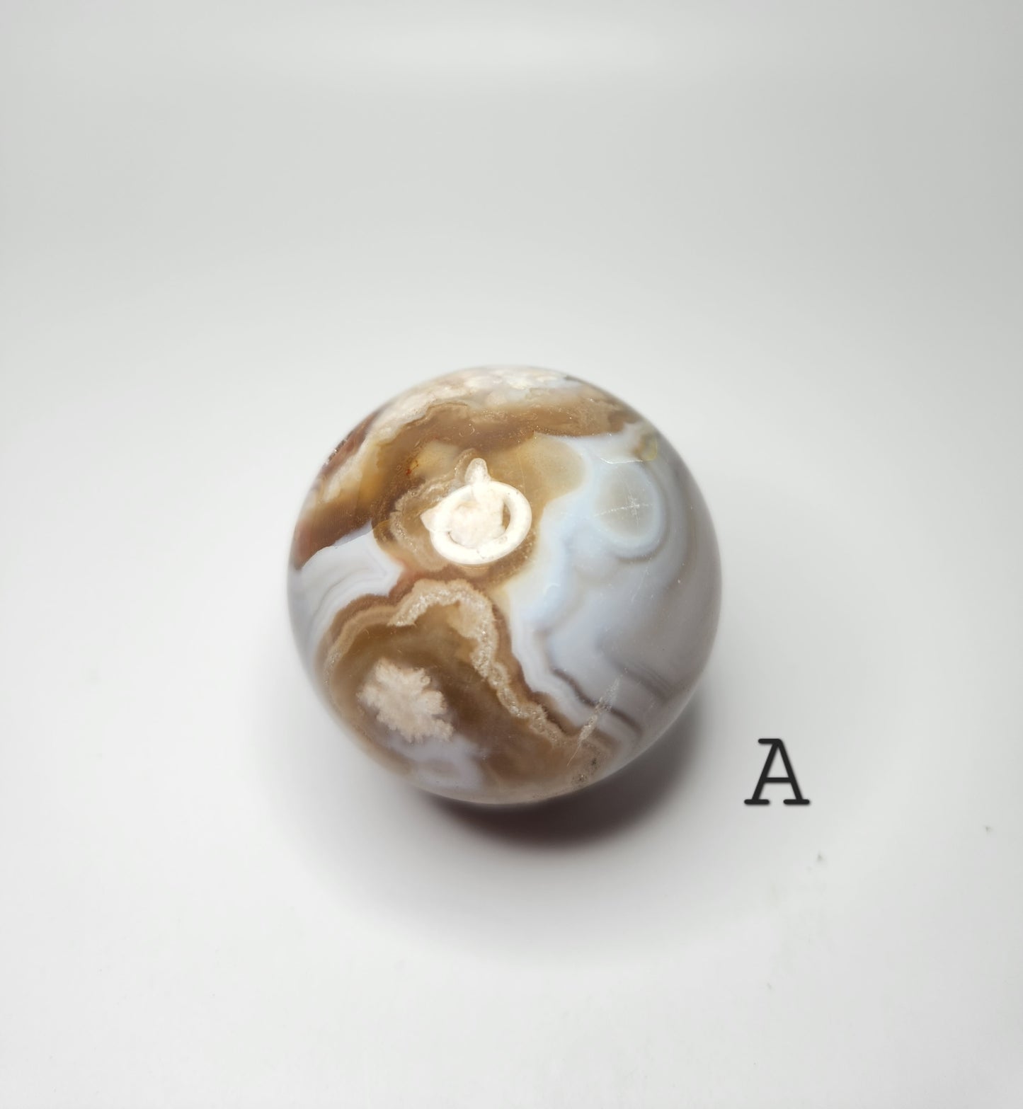 Flower Agate Small Sphere