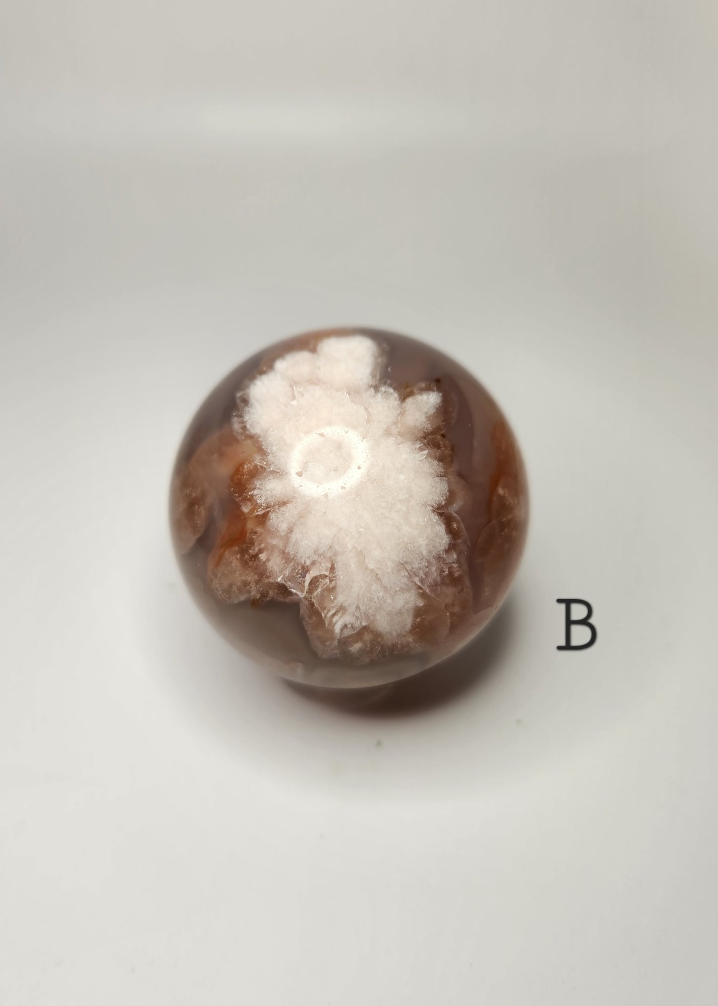 Flower Agate Small Sphere