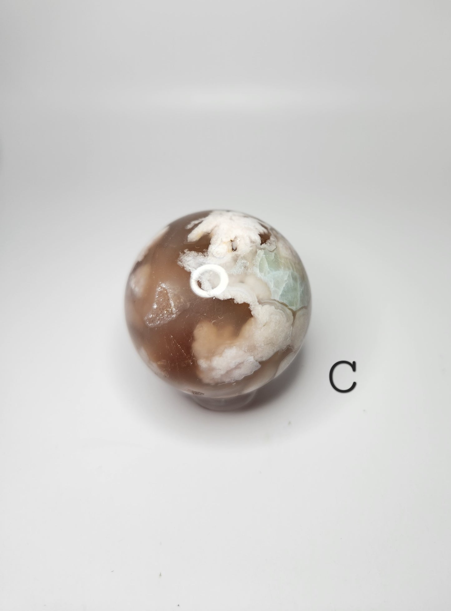 Flower Agate Small Sphere