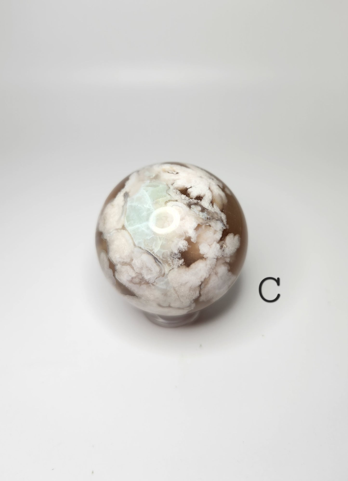 Flower Agate Small Sphere