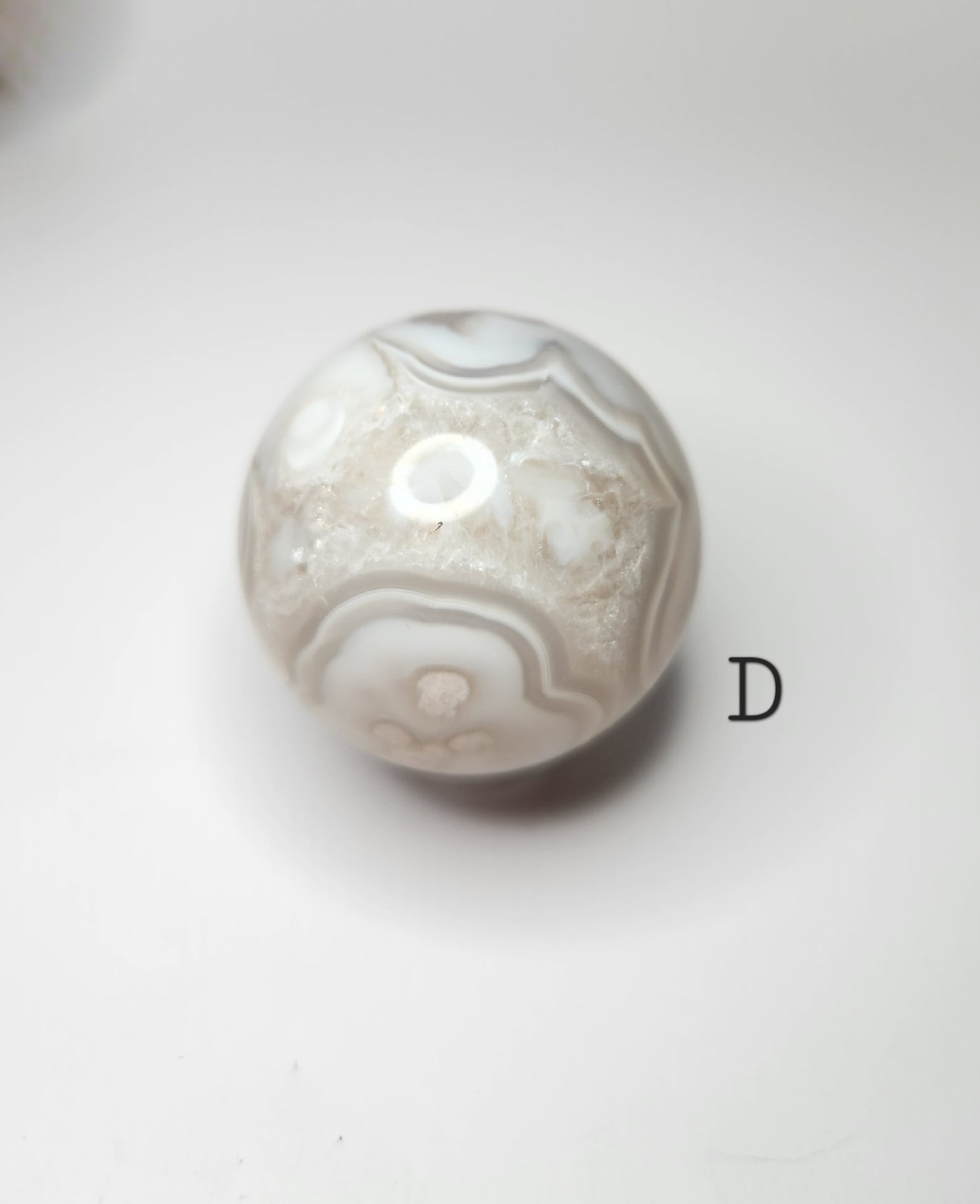 Flower Agate Small Sphere