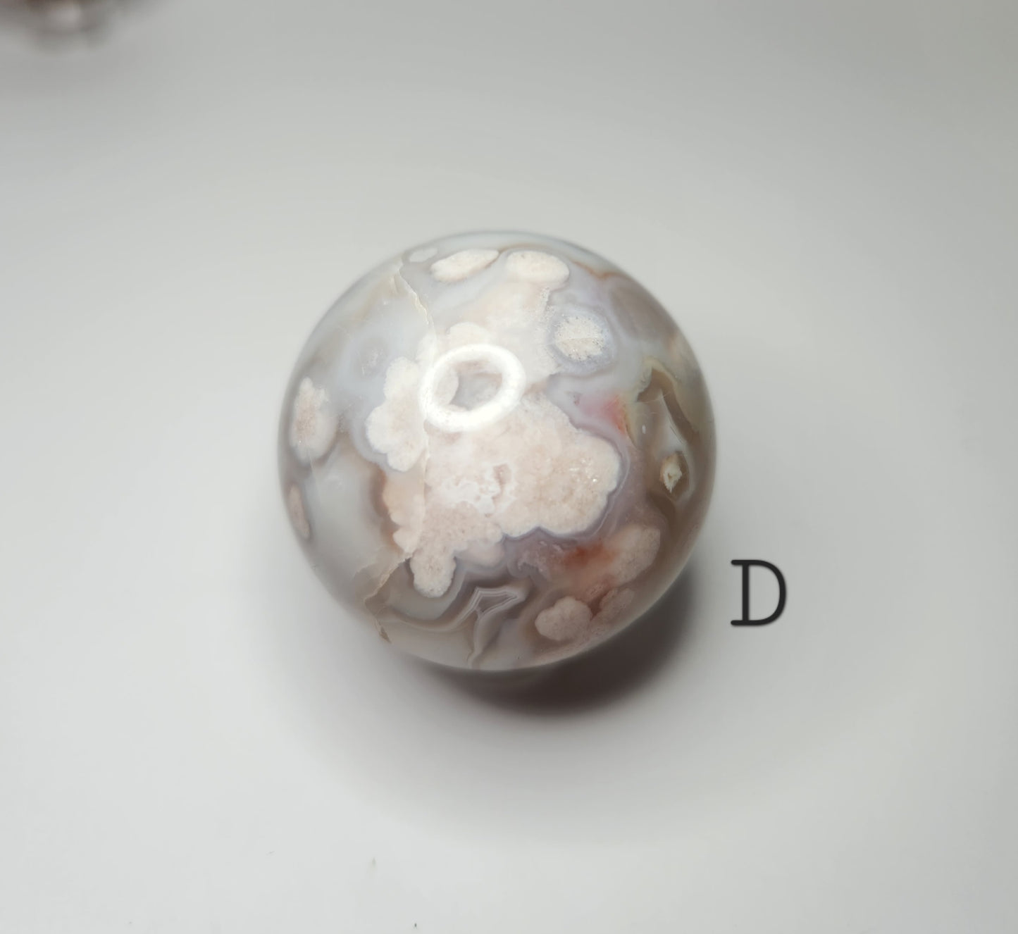 Flower Agate Small Sphere