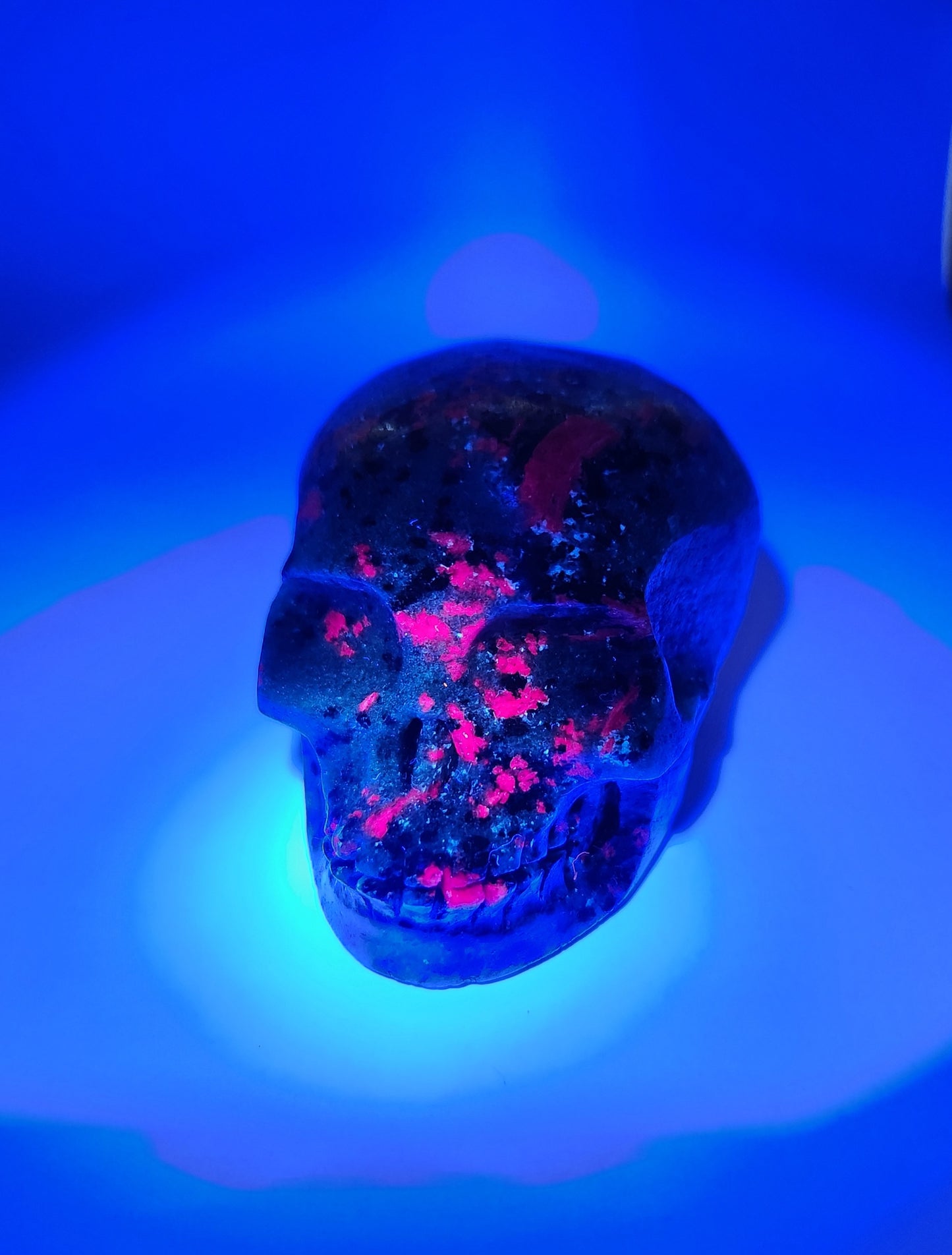 Ruby Zoisite Skull