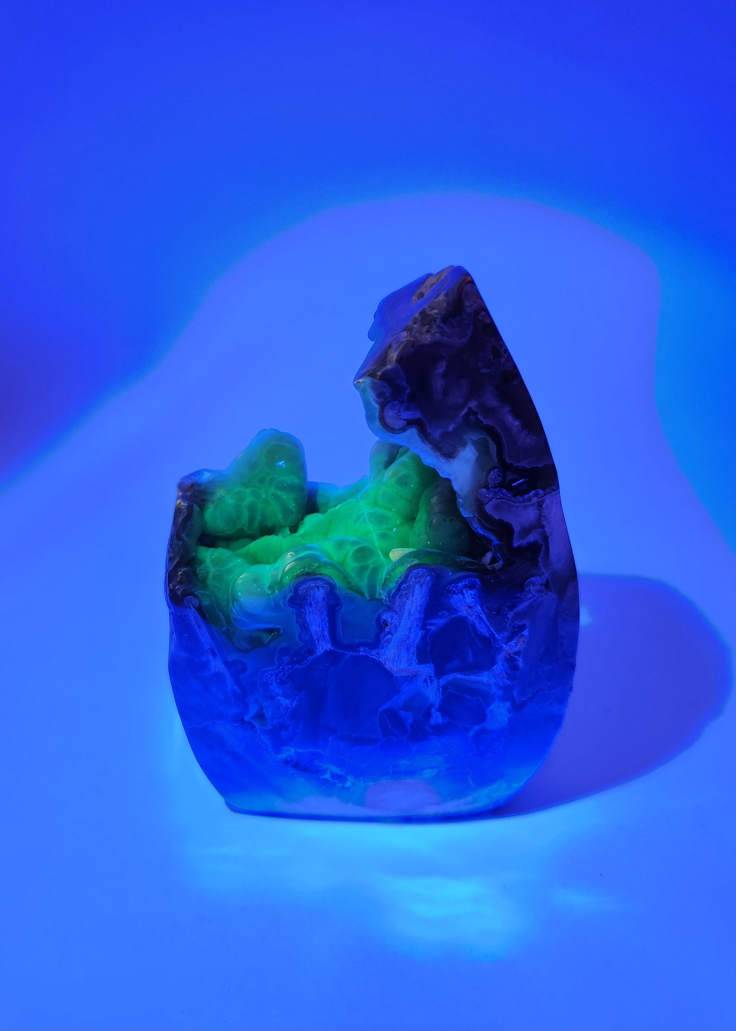 Volcano Agate Tear Drop Flame