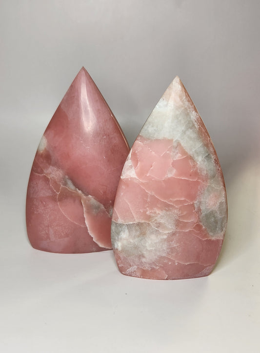 Pink Opal Tear Drop Flame