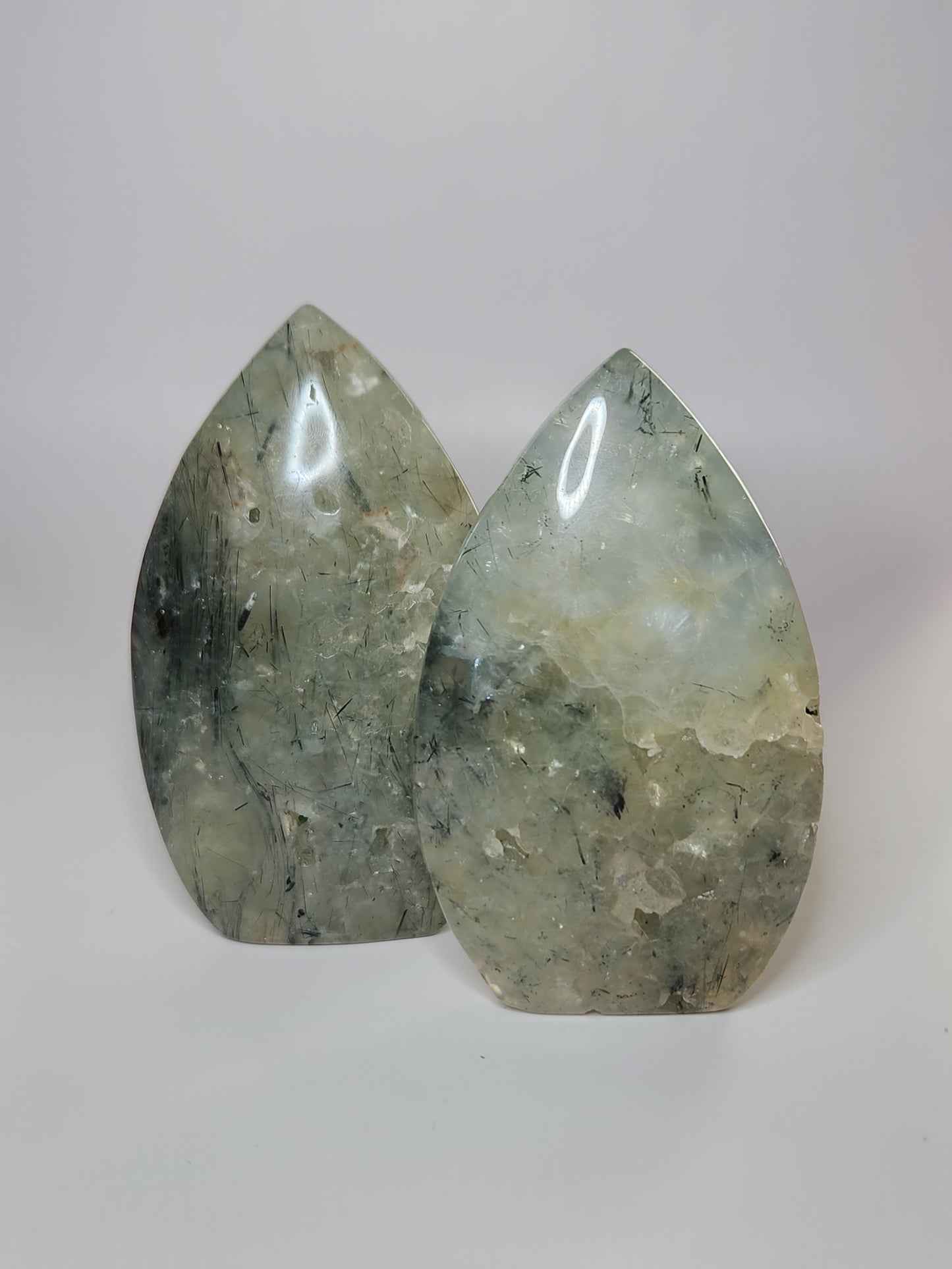 Prehnite Tear Drop Flame