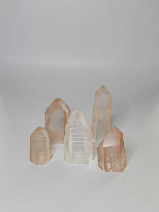Pink Lithium Quartz Tower