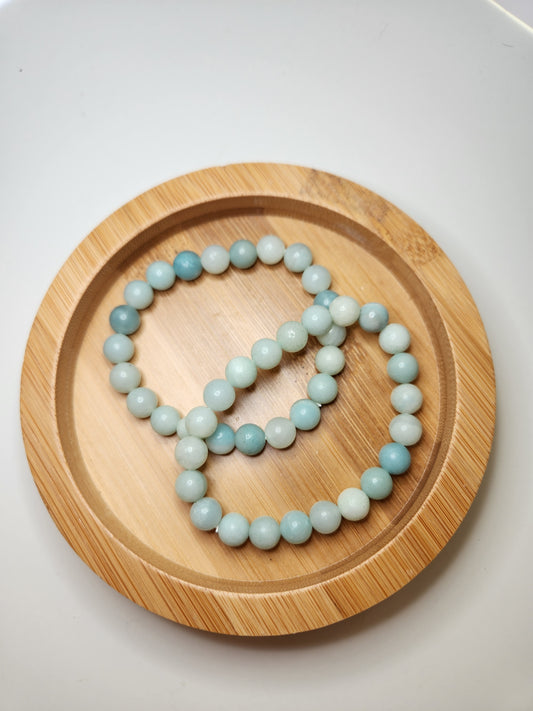 Blue Opal Bracelet - 8mm