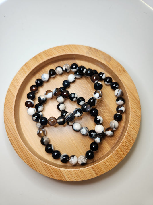 Orca Agate Bracelet - 8mm