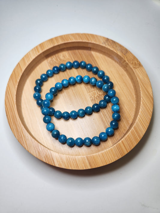 Blue Apatite Bracelet - 6mm