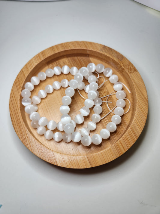 Satin Spar Bracelet - 8mm