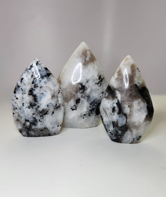 Rainbow Moonstone Tear Drop Flame