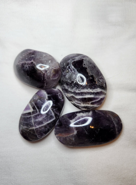 Chevron Amethyst Palm Stone