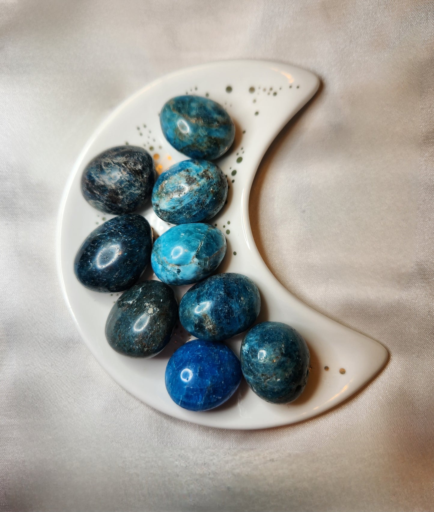 Blue Apatite Tumble