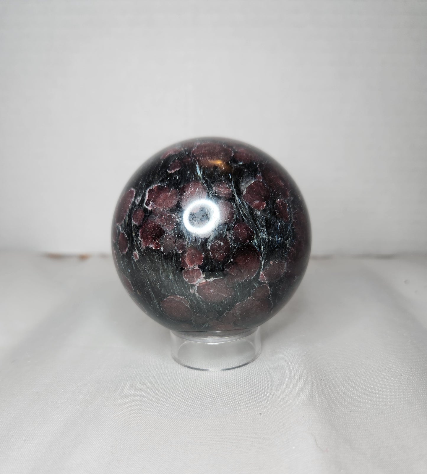 Garnet Arfvedsonite Sphere