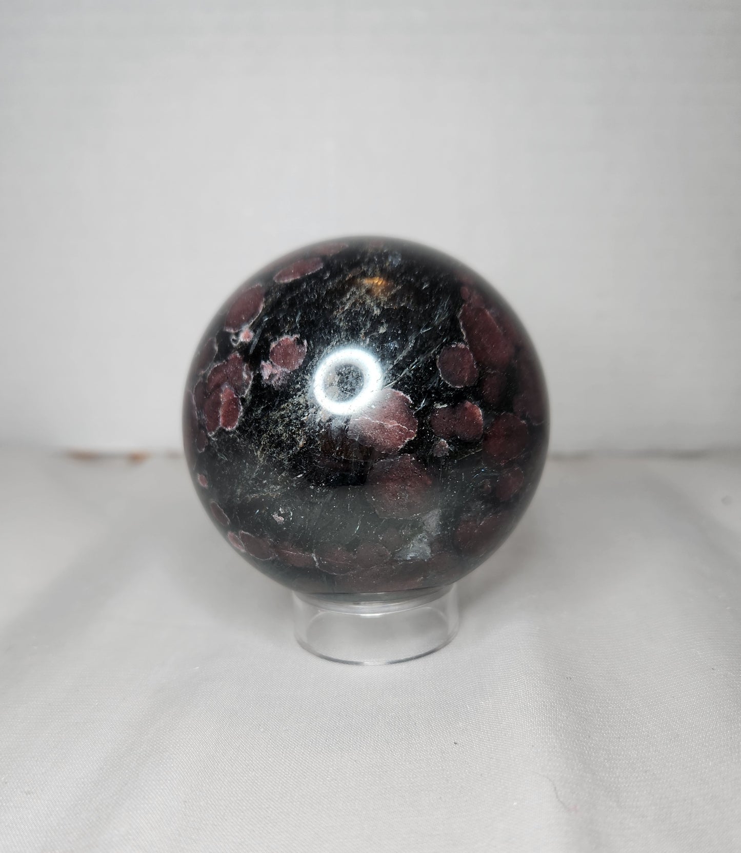Garnet Arfvedsonite Sphere