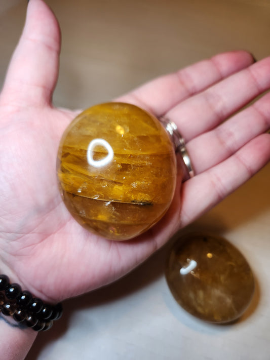 Golden Healer Palm Stone