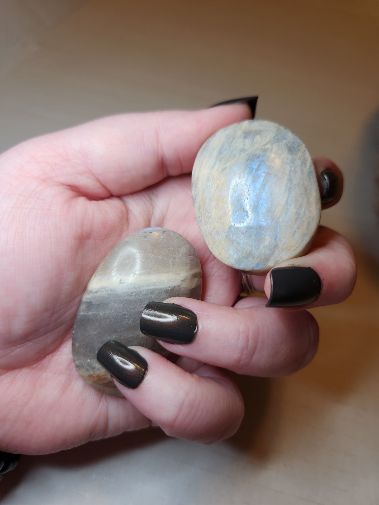 Moonstone Mini Palm Stone