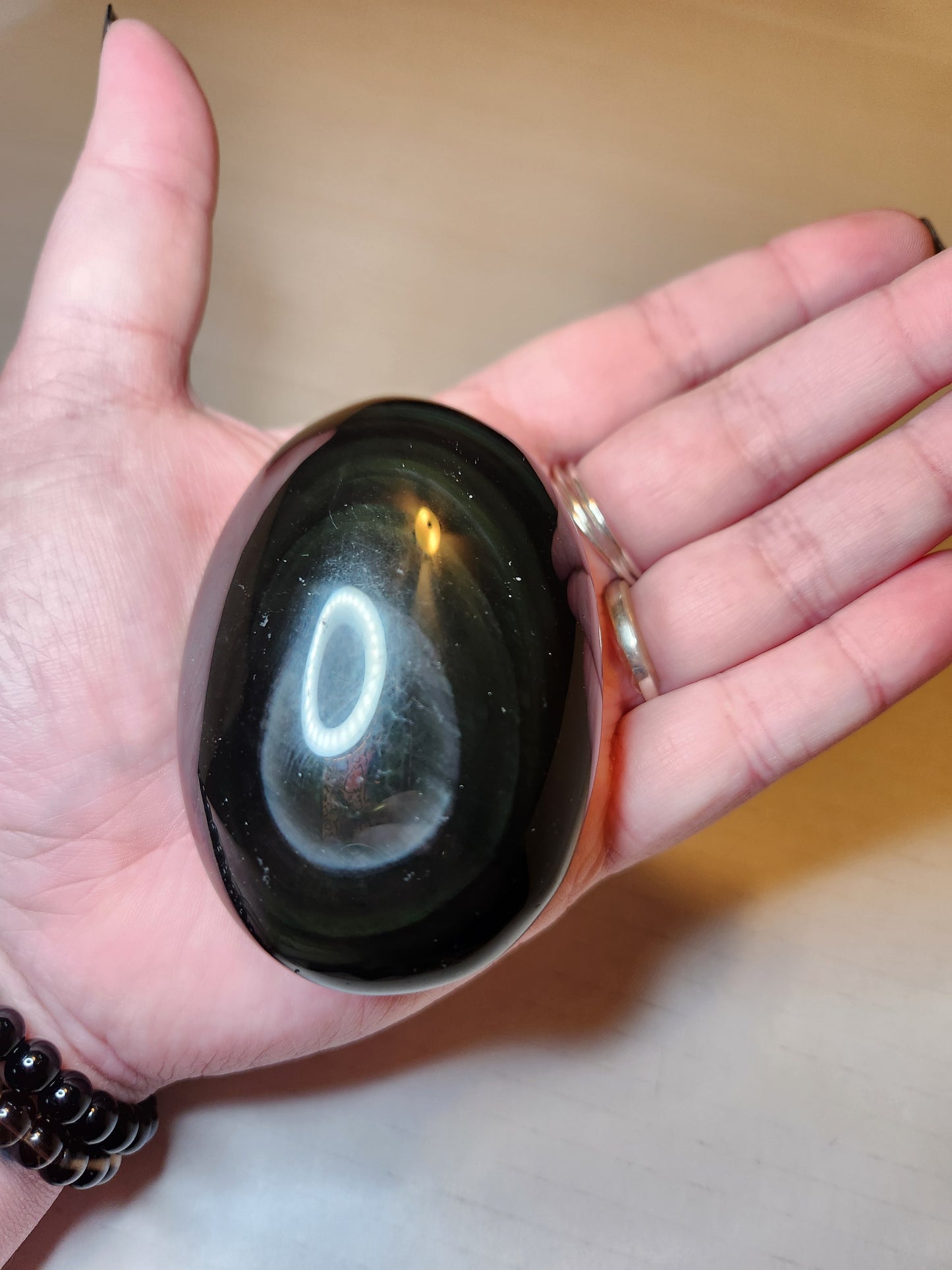 Rainbow Obsidian Palm Stone