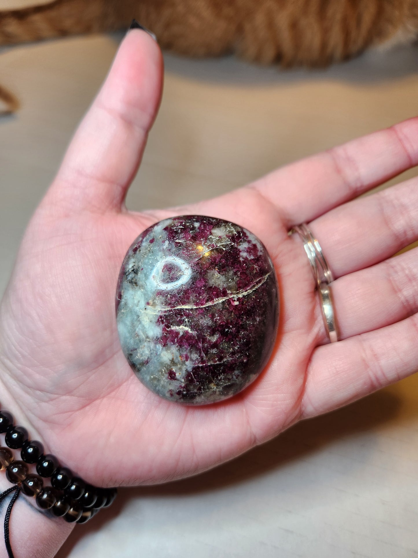 Rubellite Palm Stone