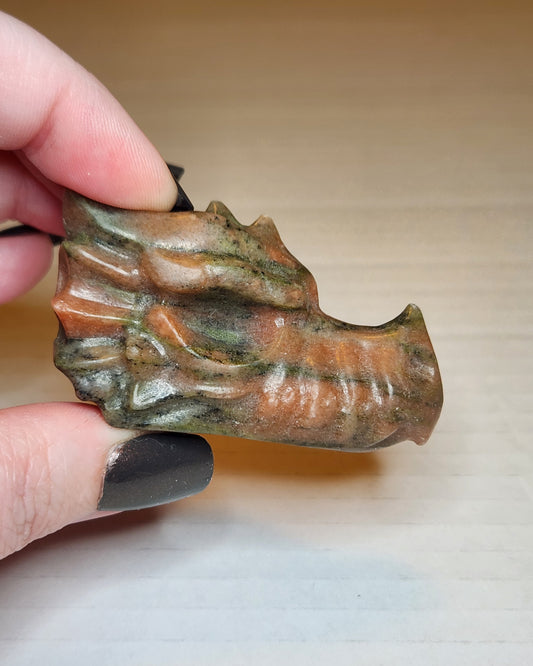 Unakite Dragon Head