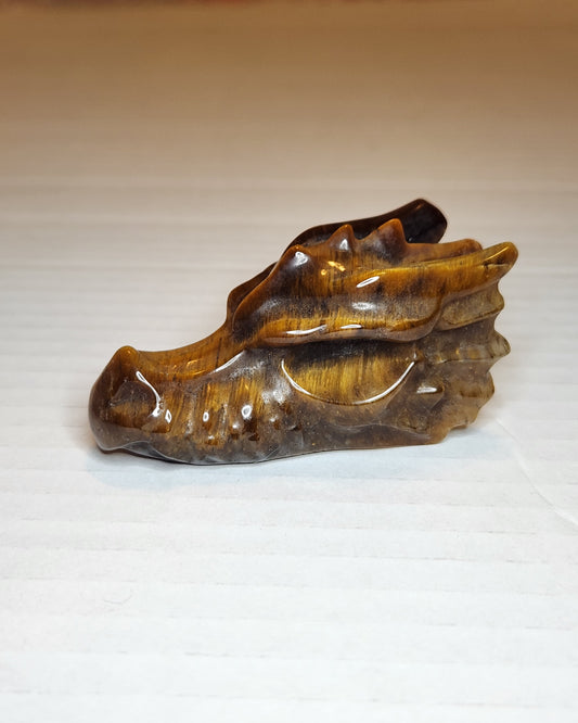 Tiger Eye Dragon Head